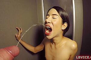Fucked And Pissed On Young Ladyboy Whore Kwan