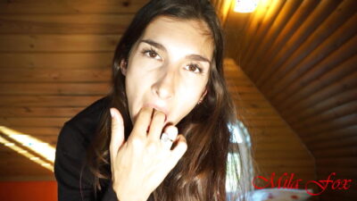 Ass to mouth. i drink cum out of my ass, big dick. Lisichka Mila Fox