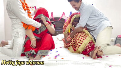 First Night of a newly married desi beautiful girl with addicted husband