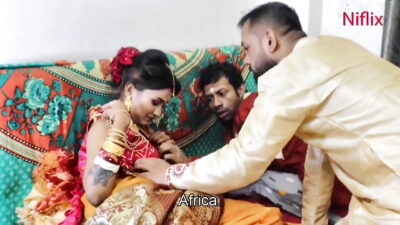 Newly Married Wife Fucked by Husband and Brother in Law Together. a Hardcore Threesome